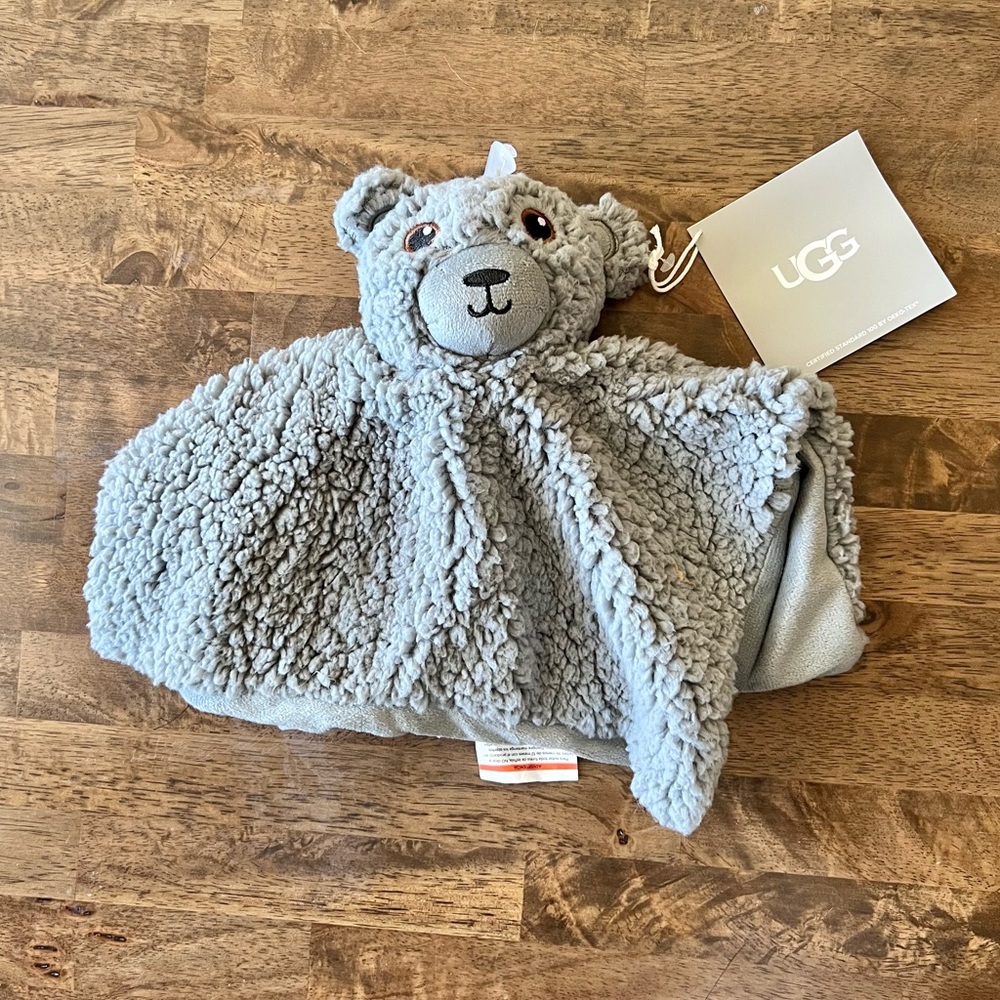 Ugg Classic Sherpa Lovey Gray Bear Baby Plush